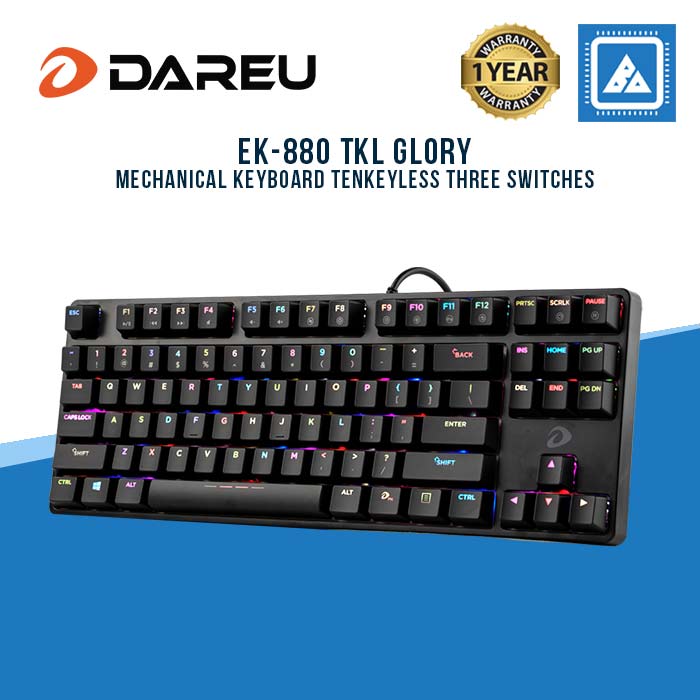 DAREU EK-880 TKL GLORY Mechanical Keyboard Tenkeyless Three Switches DAREU EK-880 TKL GLORY Mechanical Keyboard Tenkeyless Three Switches